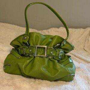 WILSONS LEATHER Ellie VI Pistachio Lime Green faux leather shoulder bag NWOT